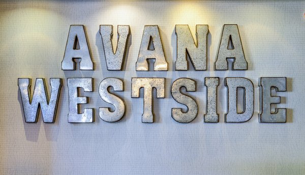 Modern clubhouse with stylish seating and sleek design at Avana Westside Apartments
