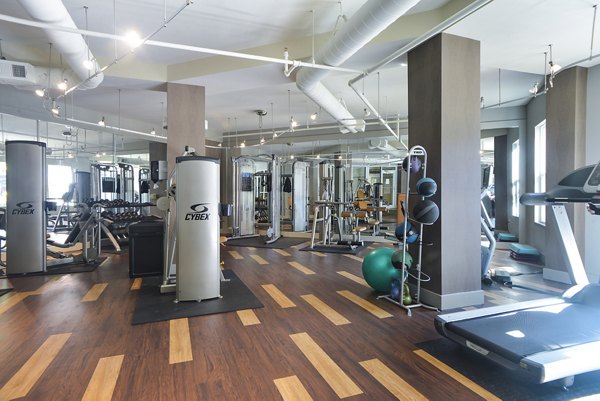 State-of-the-art fitness center with modern equipment at Avana Westside Apartments luxury living