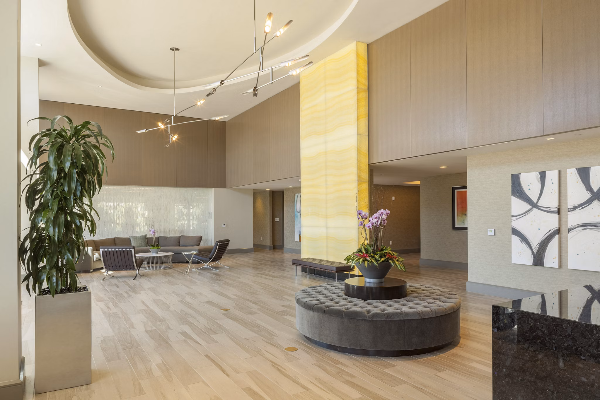 Luxury clubhouse with contemporary design at One Lakes Edge in The Woodlands