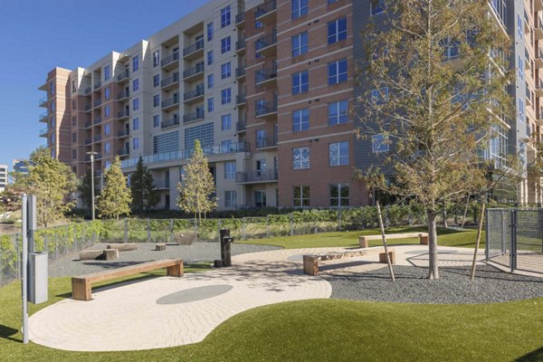 Off-leash dog park at One Lakes Edge, luxury apartments offering pet-friendly amenities