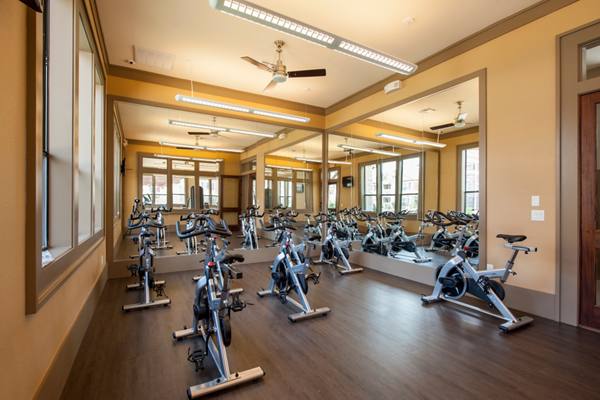 fitness center at Crossing at Katy Ranch Apartments
