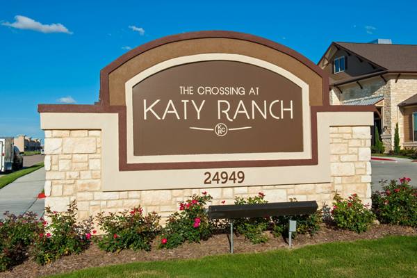 signage at Crossing at Katy Ranch Apartments