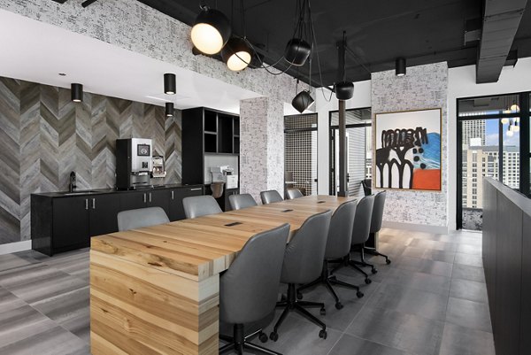 Clubhouse showcasing elegant interior design at Aston Apartments, ideal for social gatherings and community events