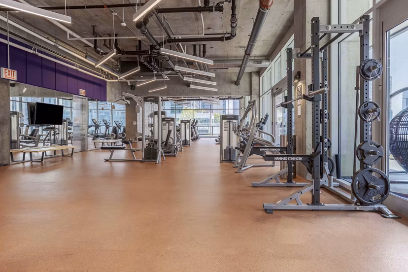 fitness center at Aston Apartments
