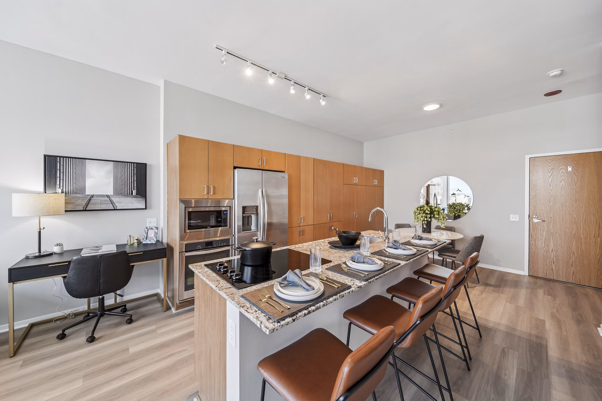 kitchen at Aston Apartments