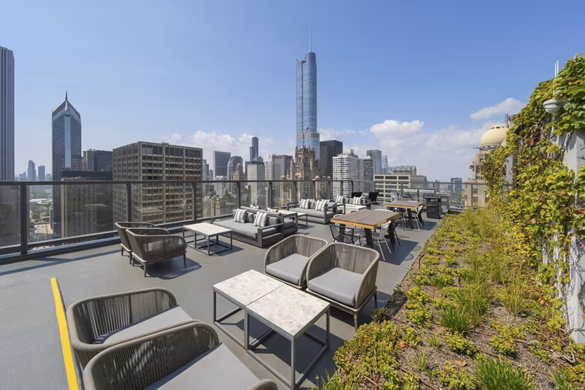 patio at Aston Apartments