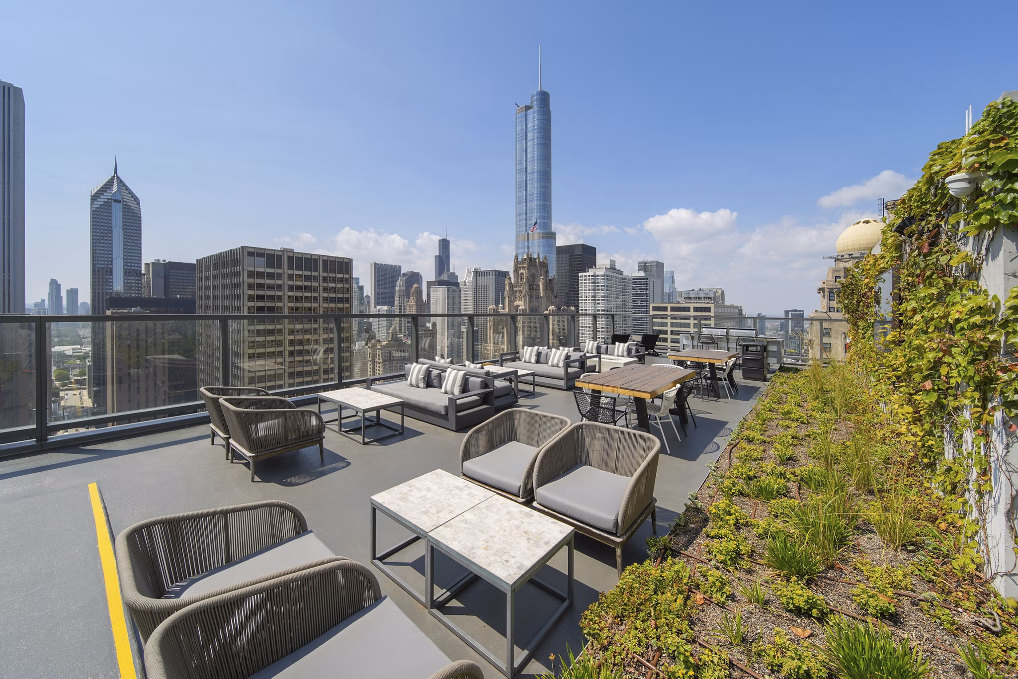 patio at Aston Apartments