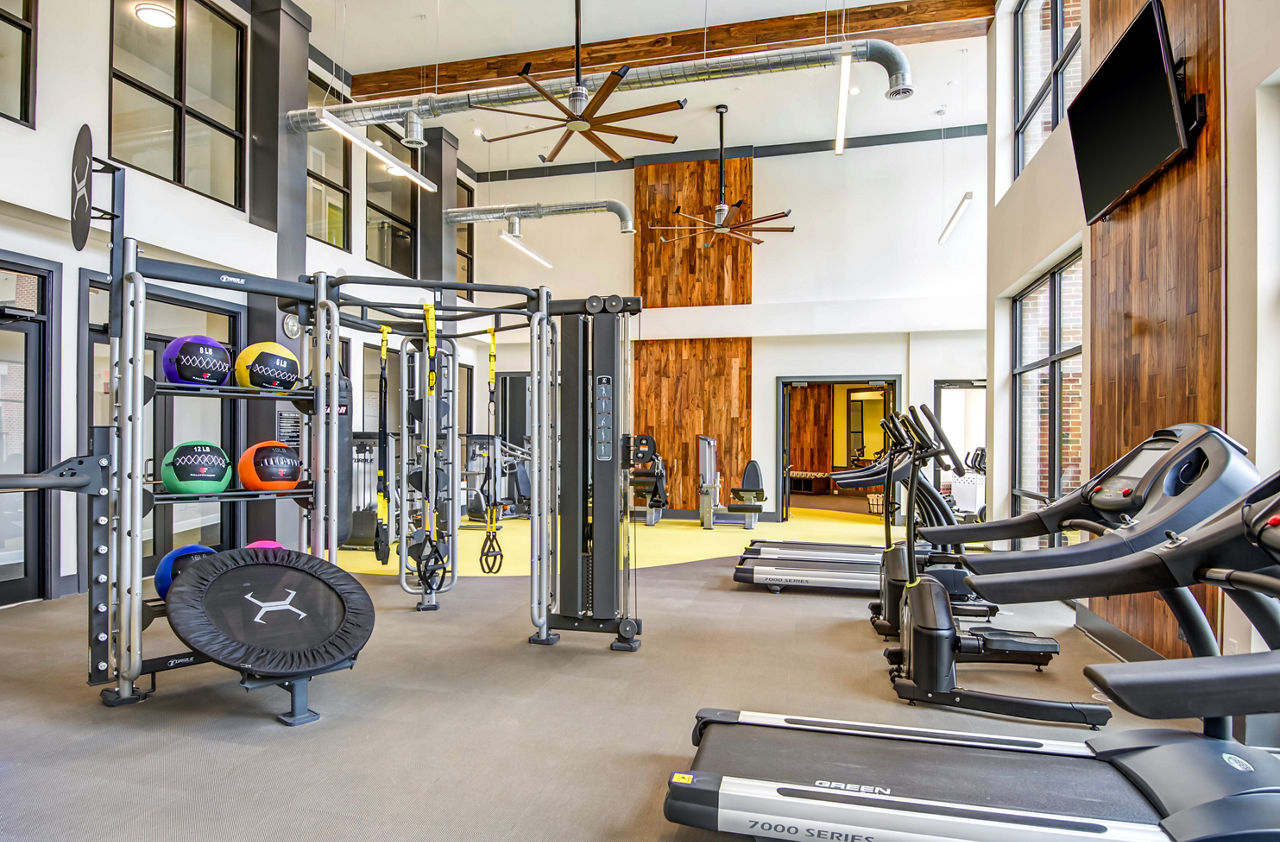Gym at Jones Grant Luxury Apartments (2 of 2)