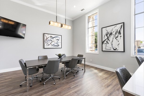 Meeting facility featuring state-of-the-art technology at Villages at Turtle Rock Apartments, ideal for residents and business professionals