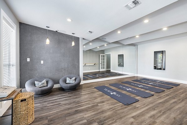 yoga/spin studio at Villages at Turtle Rock Apartments