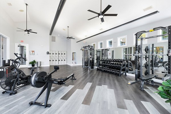State-of-the-art fitness center with modern equipment at Villages at Turtle Rock Apartments