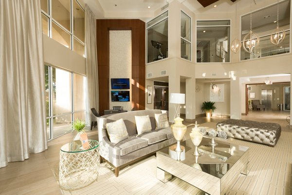Clubhouse featuring modern lounges and game rooms at Deerwood Apartments