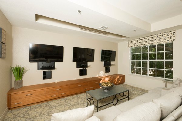 Recreational area featuring modern equipment at Deerwood Apartments