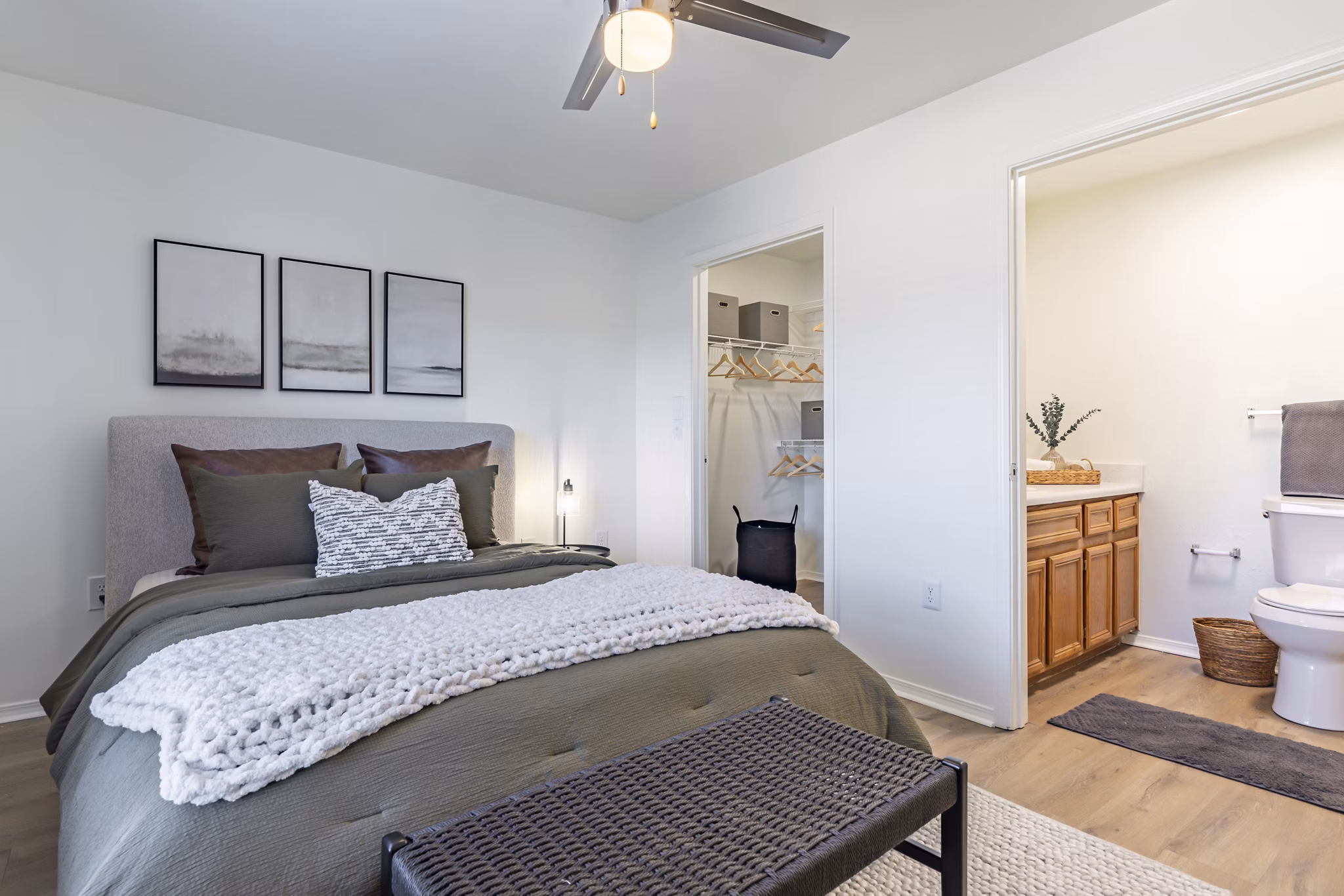 bedroom at Tinker on Forty8 Apartments