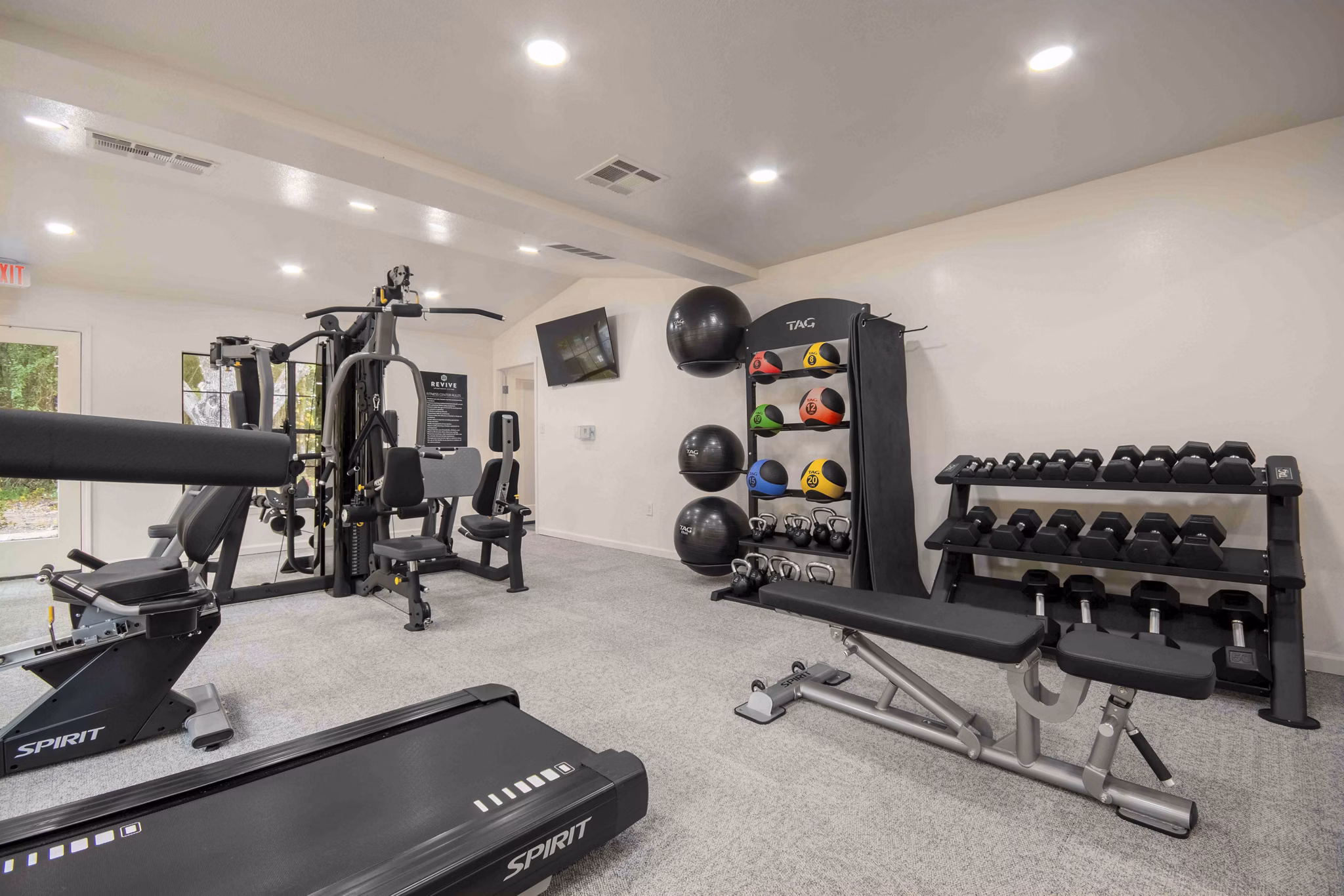 fitness ceneter at Tinker on Forty8 Apartments