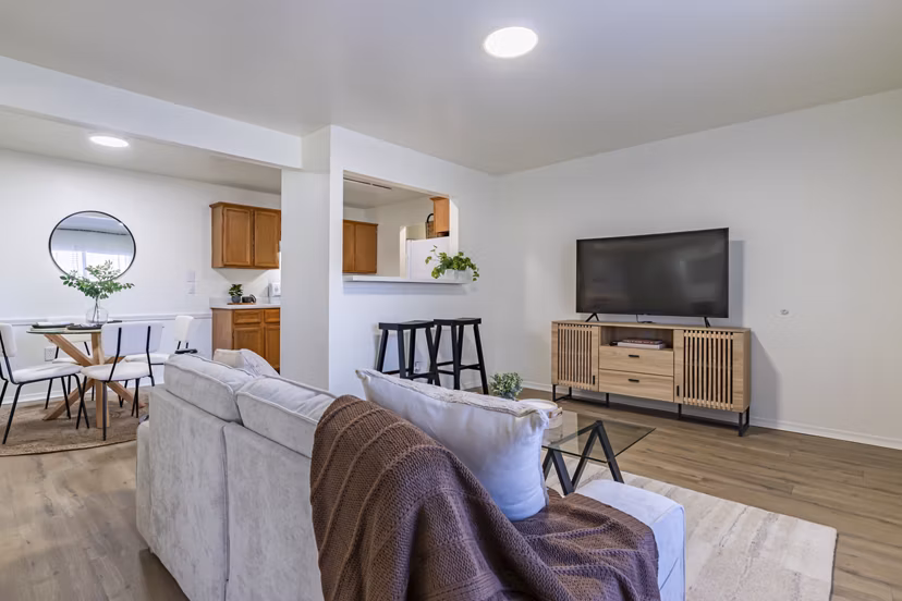 living room at Tinker on Forty8 Apartments