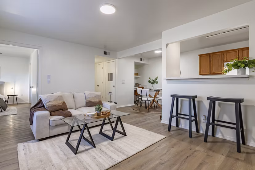 living room at Tinker on Forty8 Apartments