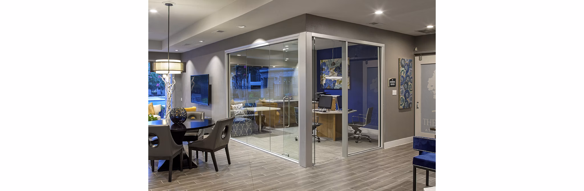 clubhouse at The Village at Gracy Farms Apartments