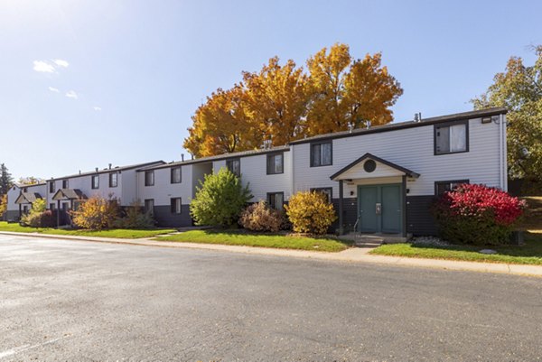 building at The Hewing Apartments