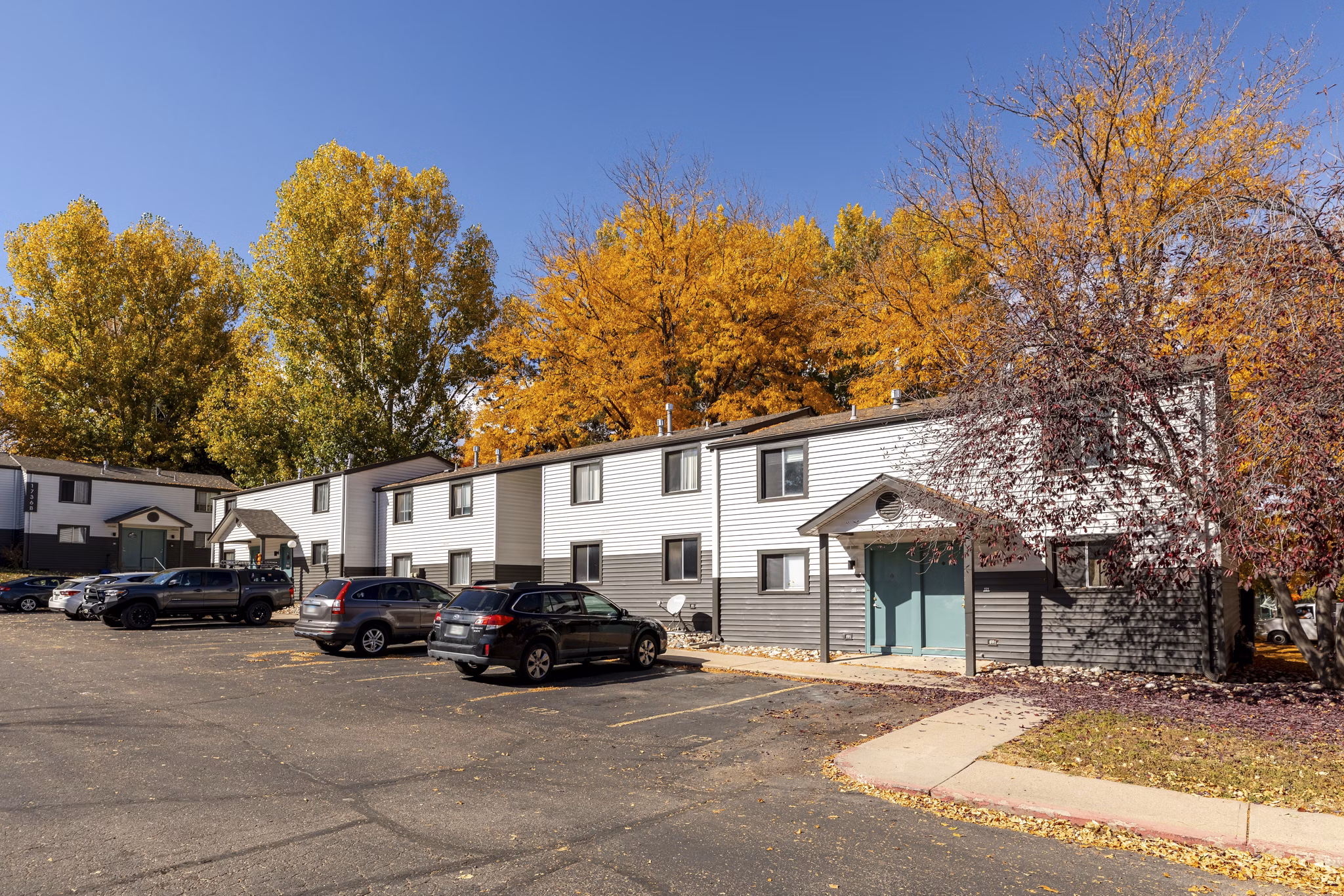 building at The Hewing Apartments