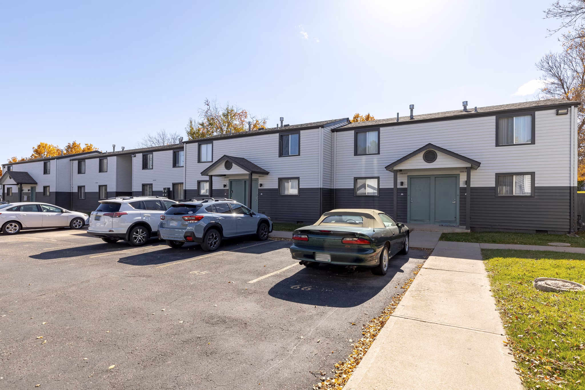 building at The Hewing Apartments