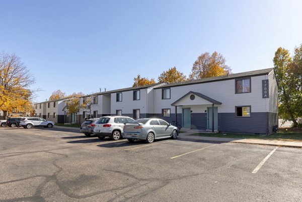 building at The Hewing Apartments
