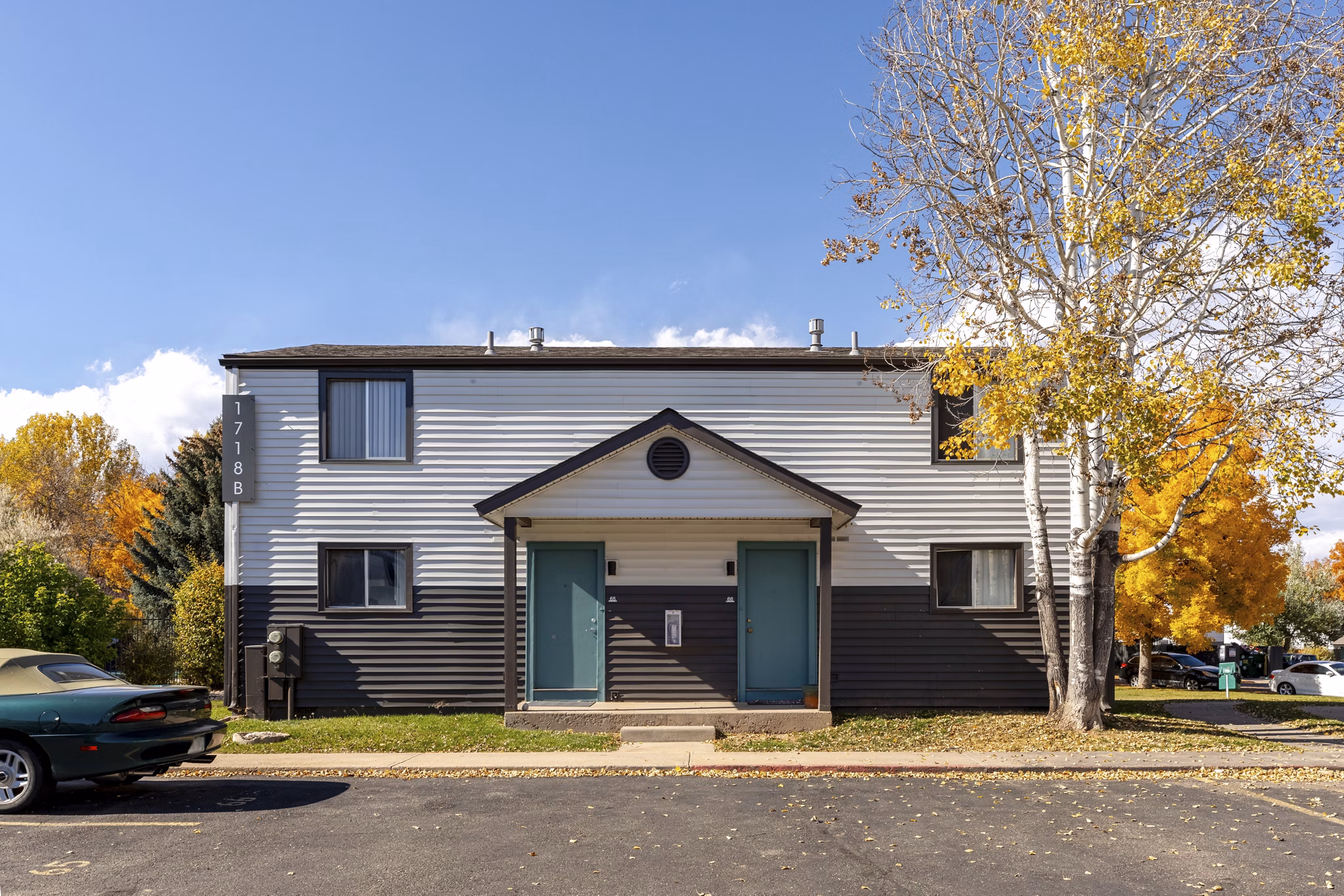 building at The Hewing Apartments