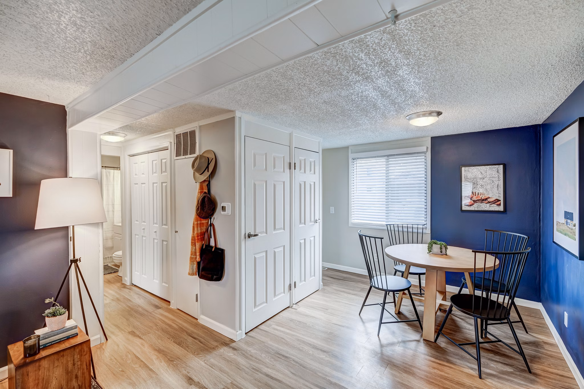 dining room at The Hewing Apartments