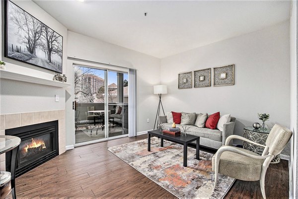 living room at Waterford Cherry Creek Apartments