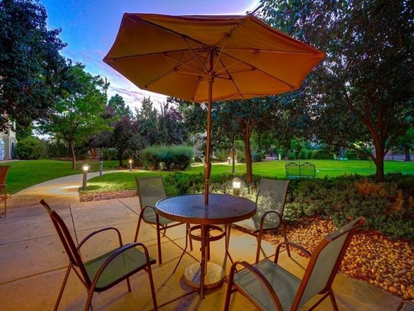 patio at The View on 26th Apartments