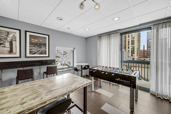 clubhouse at One Superior Place Apartments