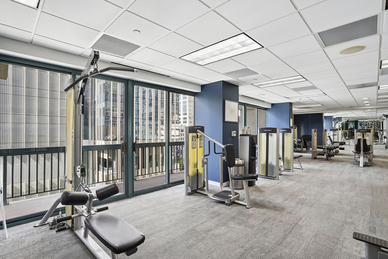 Gym at One Superior Place Apartments (5 of 5)