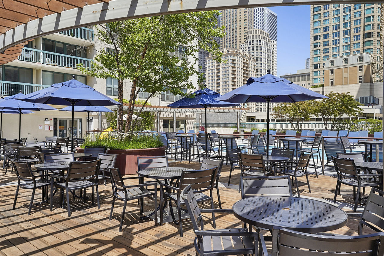 Roof deck at One Superior Place Apartments (2 of 6)