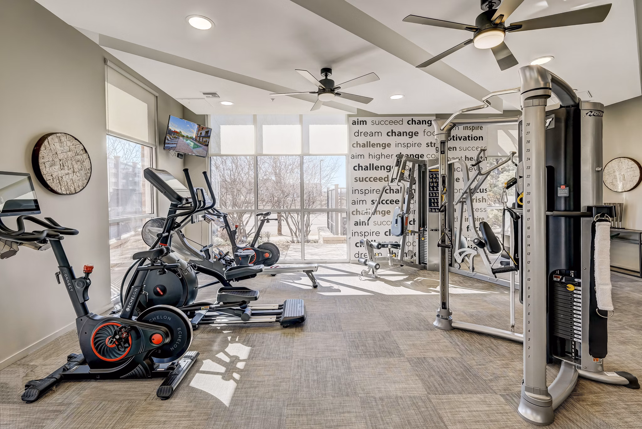 fitness center at Cielo Apartments 