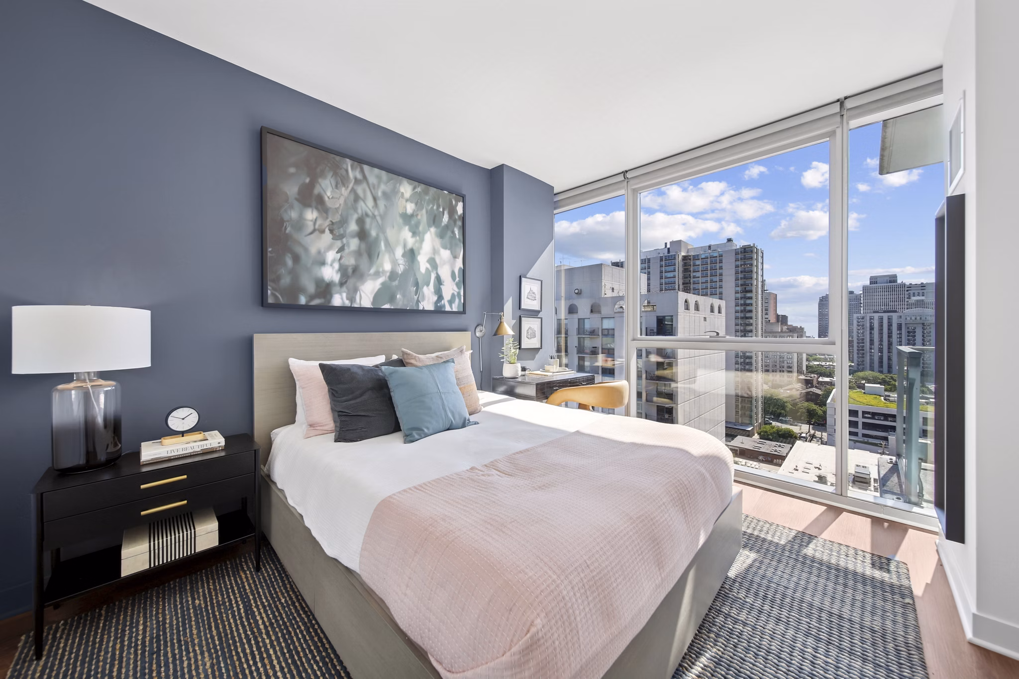 bedroom at 1225 Old Town Apartments