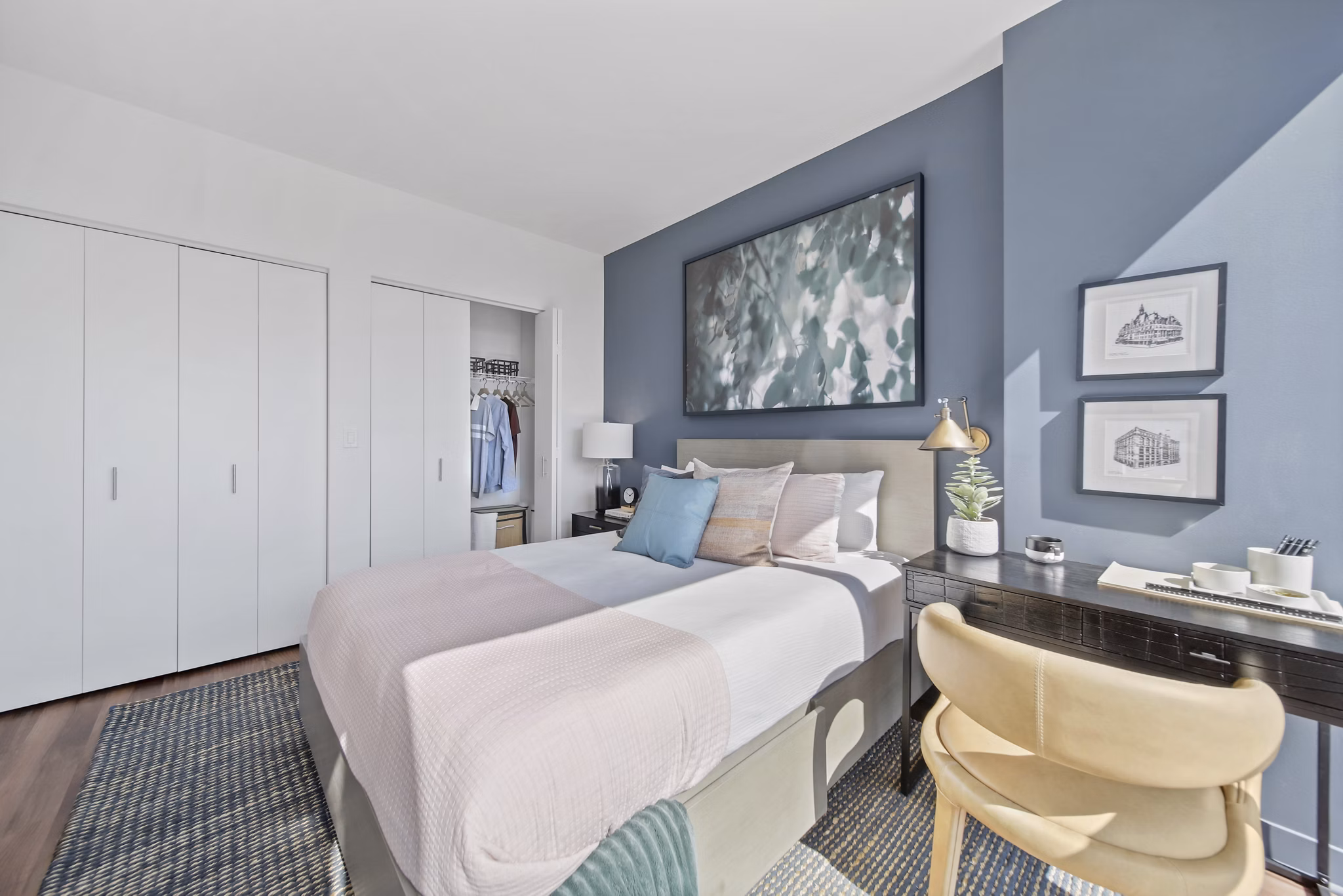 bedroom at 1225 Old Town Apartments