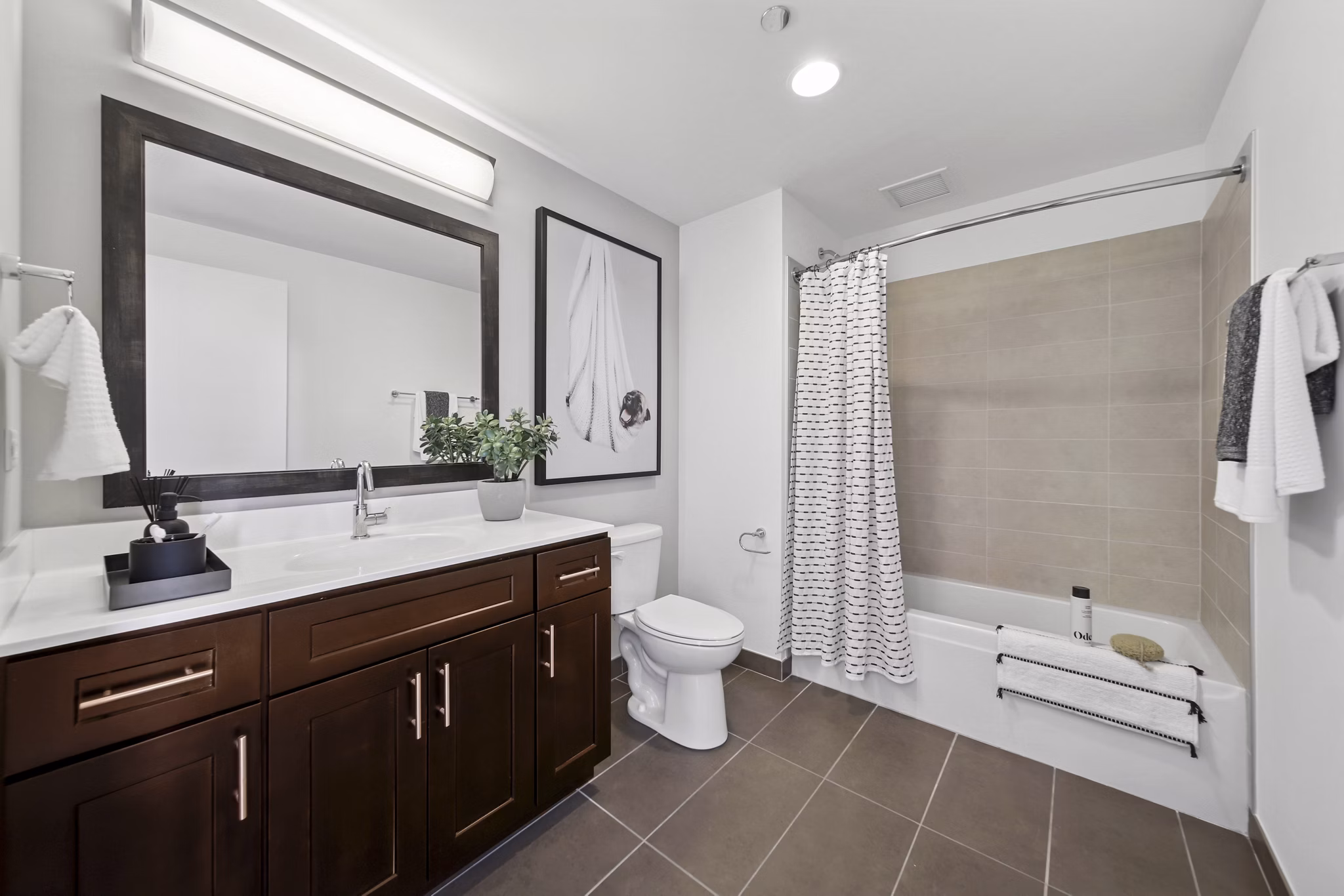 bathroom at 1225 Old Town Apartments