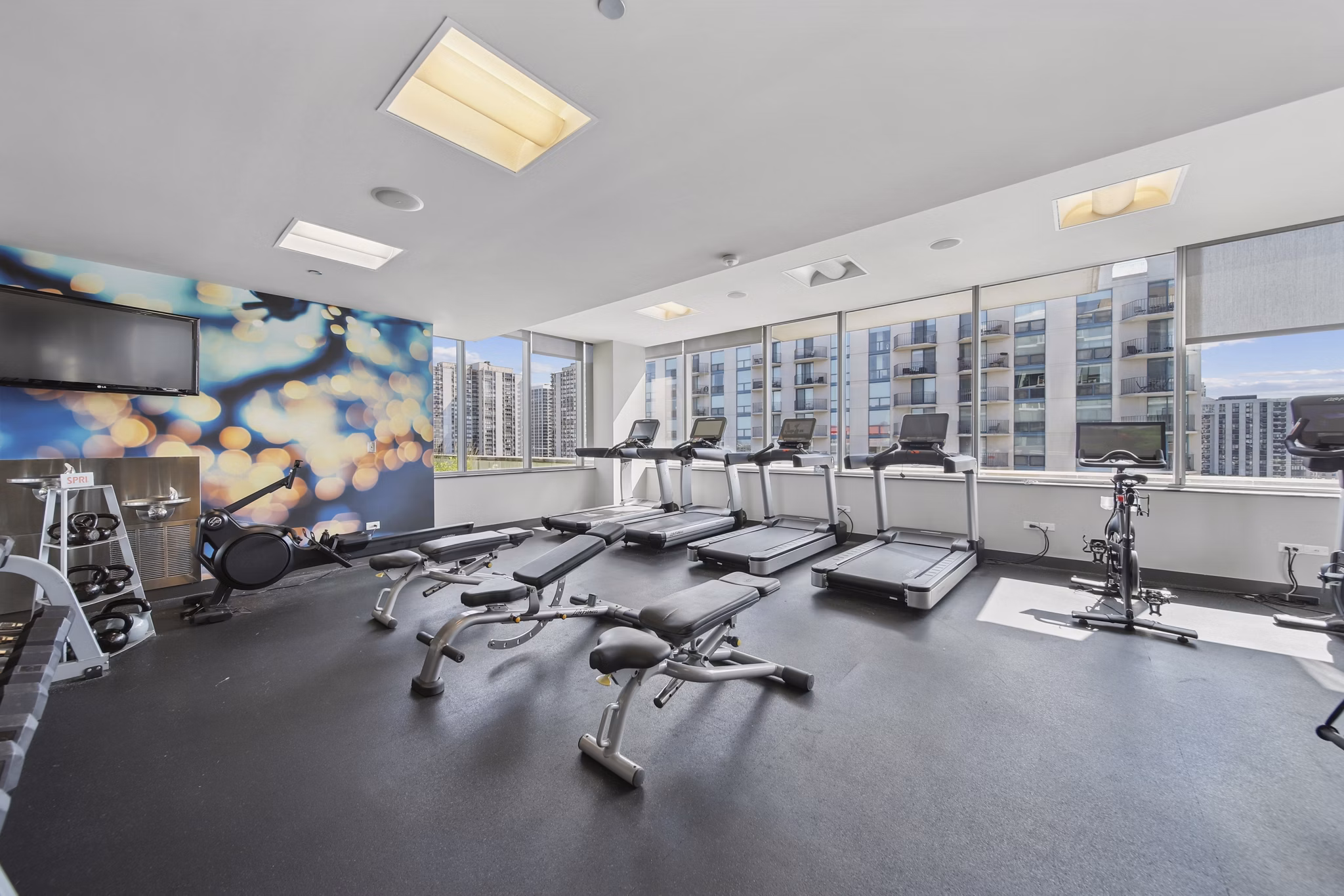fitness center at 1225 Old Town Apartments