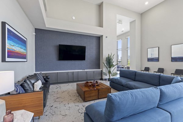 Modern clubhouse with stylish decor at Vue 21 Apartments