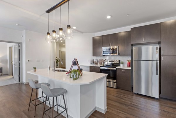 kitchen at Vue 21 Apartments