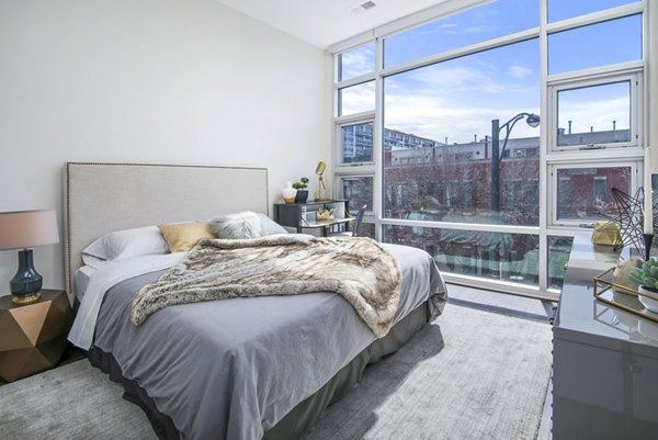 bedroom at Luxe on Madison Apartments