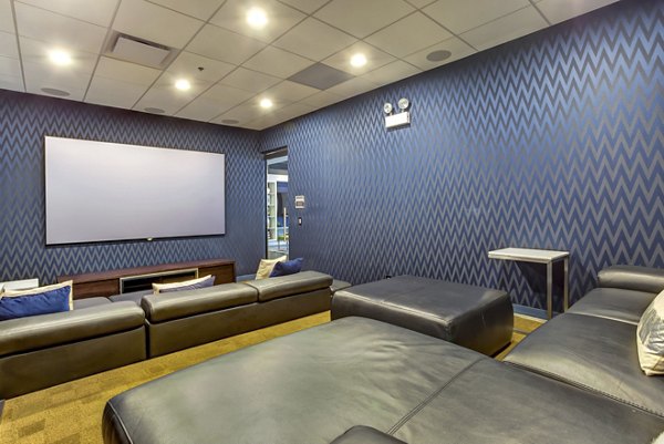 clubhouse theater at Luxe on Madison Apartments