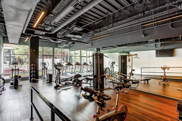 fitness center at Luxe on Madison Apartments