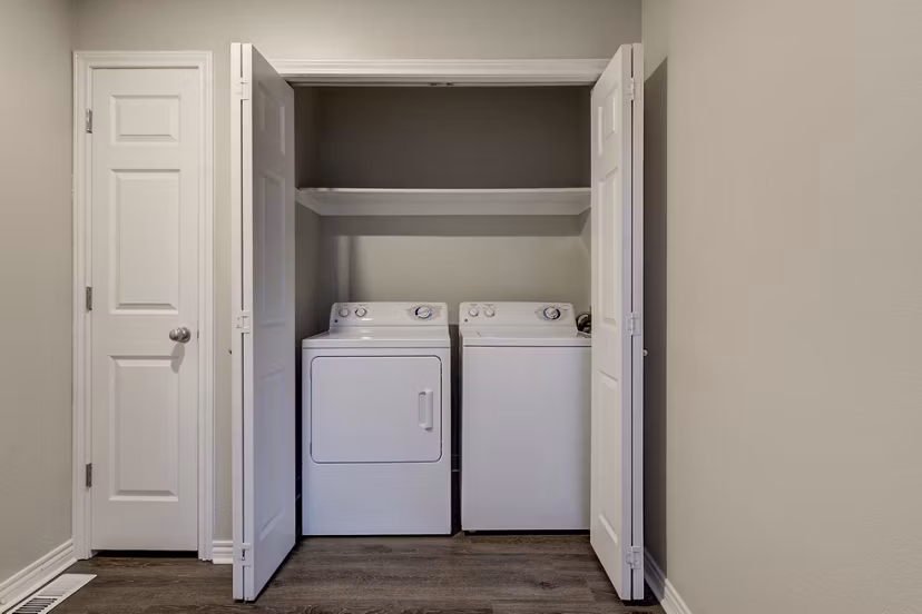 laundry room at Ashford Belmar Apartments