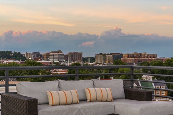 Greystar luxury apartments featuring elegant exteriors and contemporary design elements with beautiful landscaping at Vista West