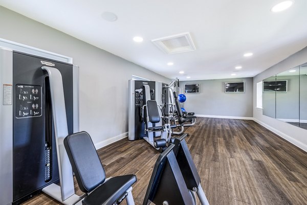 fitness center at Village at Fox Point Apartments