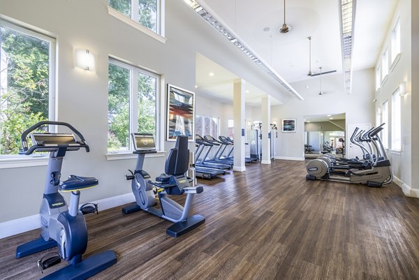 fitness center at Village at Fox Point Apartments