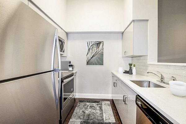 kitchen at Massachusetts Court Apartments