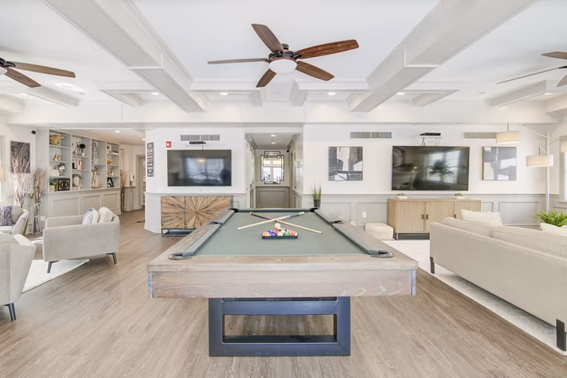 Clubhouse at The Hawthorne Apartments: Stylish lounge areas and modern amenities in Greystar's luxury community