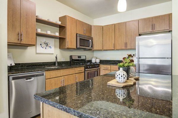 kitchen at The Prescott at Concord Apartments